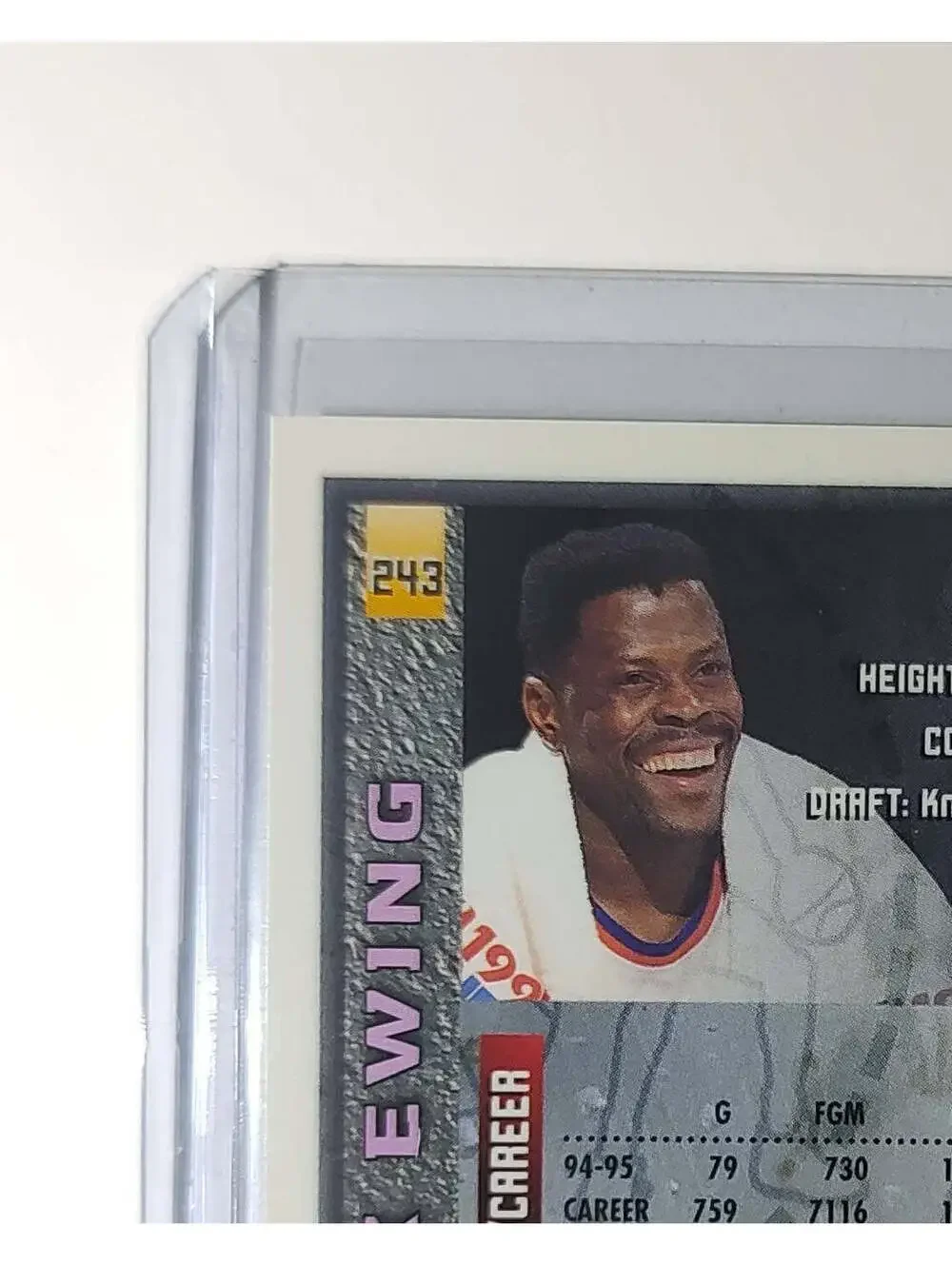 Patrick Ewing 1995-96 Topps Finest NBA #243 Card New York Knicks